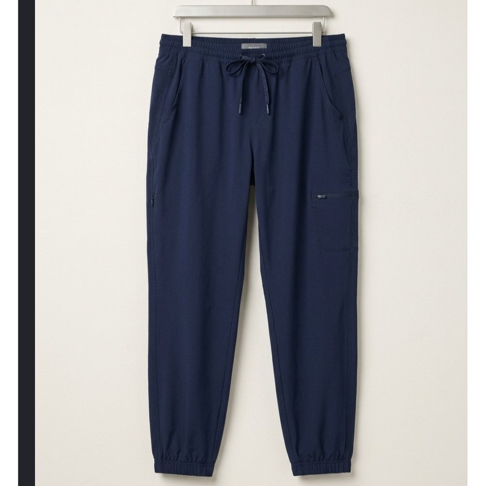 Eddie Bauer Womens Navy Blue Cargo Jogger Pants Size 12 Hiking Outdoor Travel
